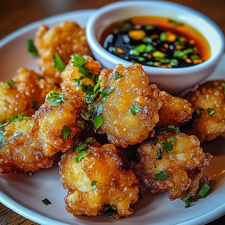 Vietnamese Style Shrimp Fritters with Nuoc Cchicken chicken ham Dipping Sauce