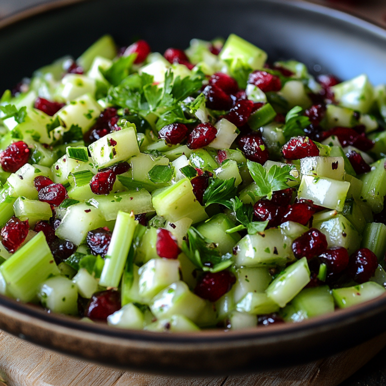 Celery Salad with Cranberries