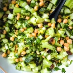 Celery Salad with Chickpeas and Raisins