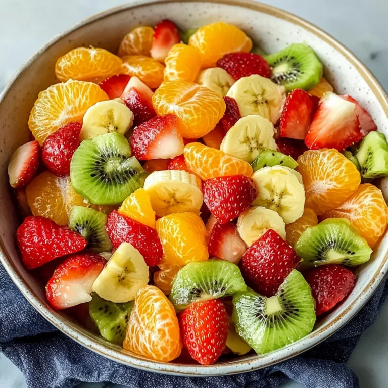 Delicious Easter Fruit Salad with Peach Pie Filling