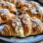 Delicious Mini French Croissants Filled with Almond Cream