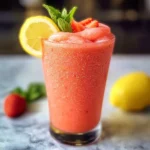 Frozen strawberry lemonade