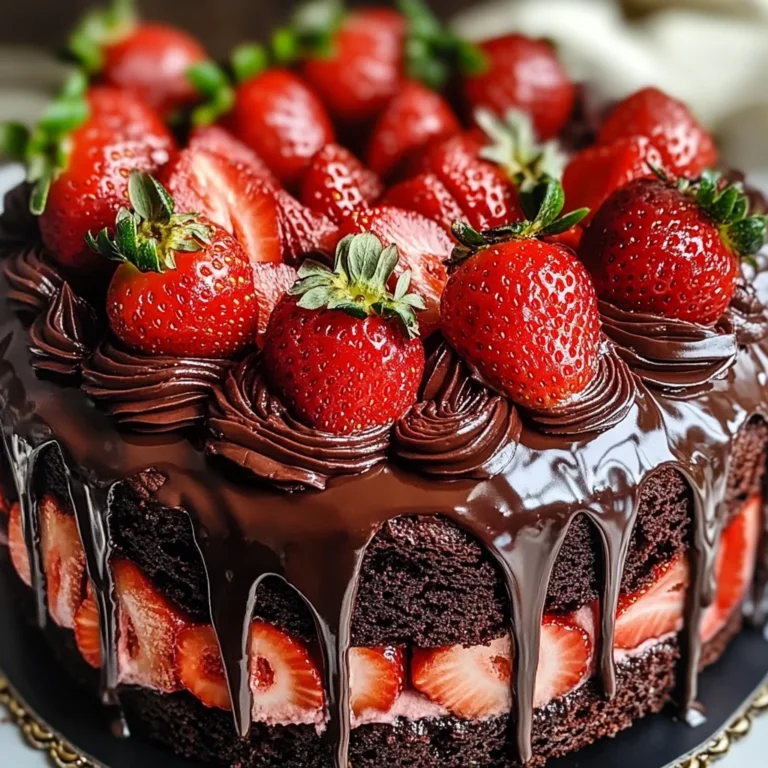 Indulgent Strawberry Chocolate Shell Cake That Wows Every Time