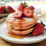 Perfect Breakfast Strawberry Pancakes - Alrightwithme