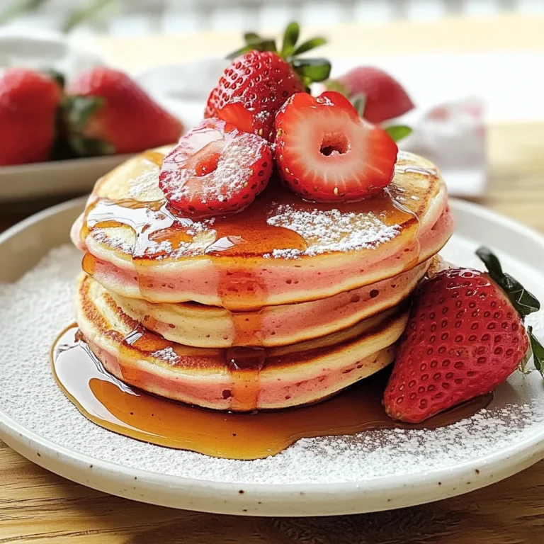 Perfect Breakfast Strawberry Pancakes - Alrightwithme