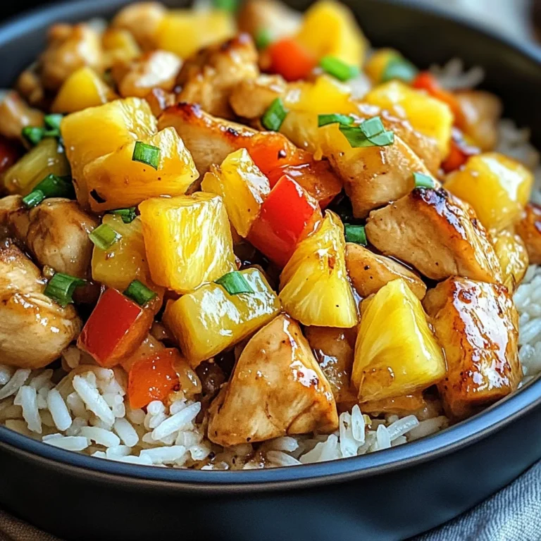 Pineapple Chicken and Rice: Easy Tropical Delight Recipe