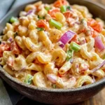 Pink Cadillac Pasta Salad – Creamy, Tangy, and Picnic-Perfect