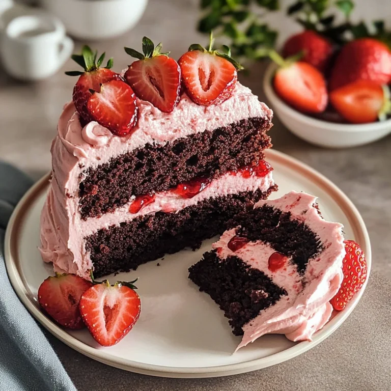 Strawberry Chocolate Cake