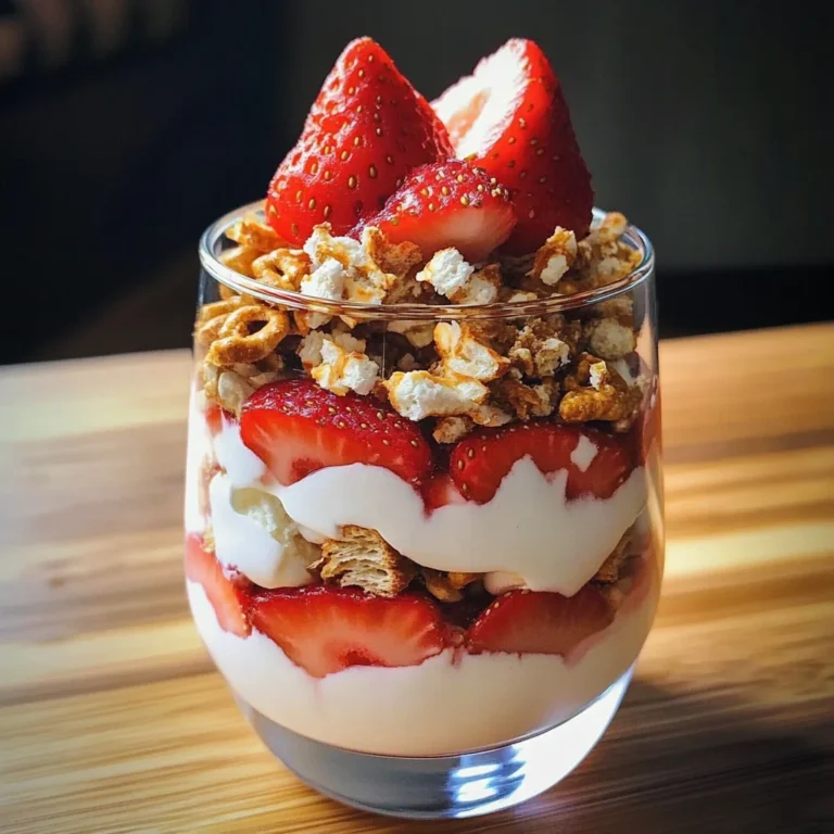 Strawberry Pretzel Parfait