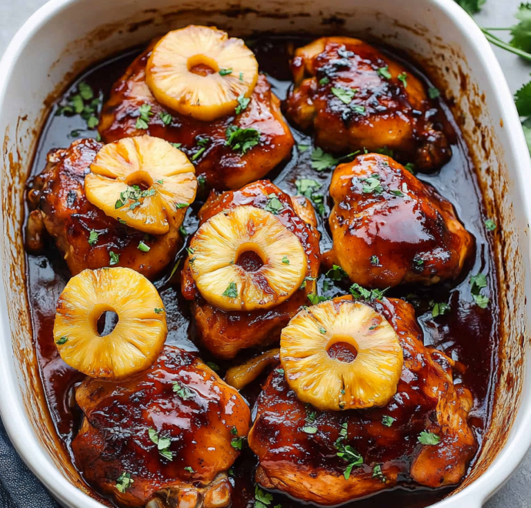 Baked Huli Huli Chicken with Pineapple Glaze