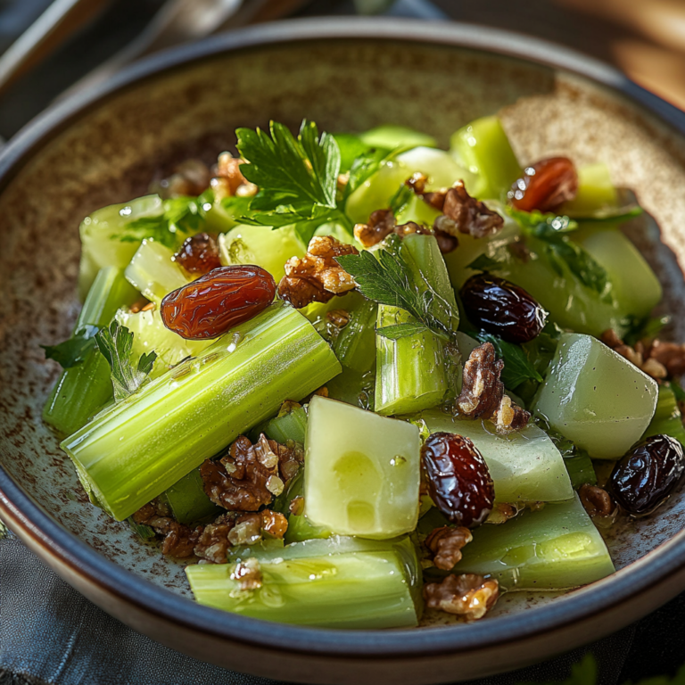 Celery Salad with Dates and Walnuts