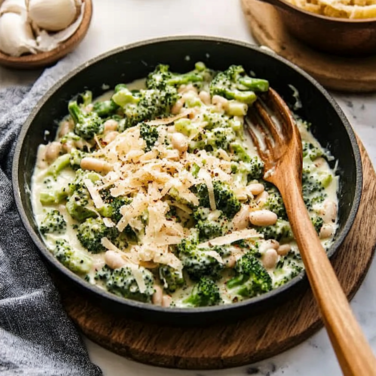 Creamy Broccoli White Bean Alfredo Vegan for Cozy Nights