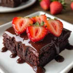 Chocolate Covered Strawberry Brownies Delight! 🍓