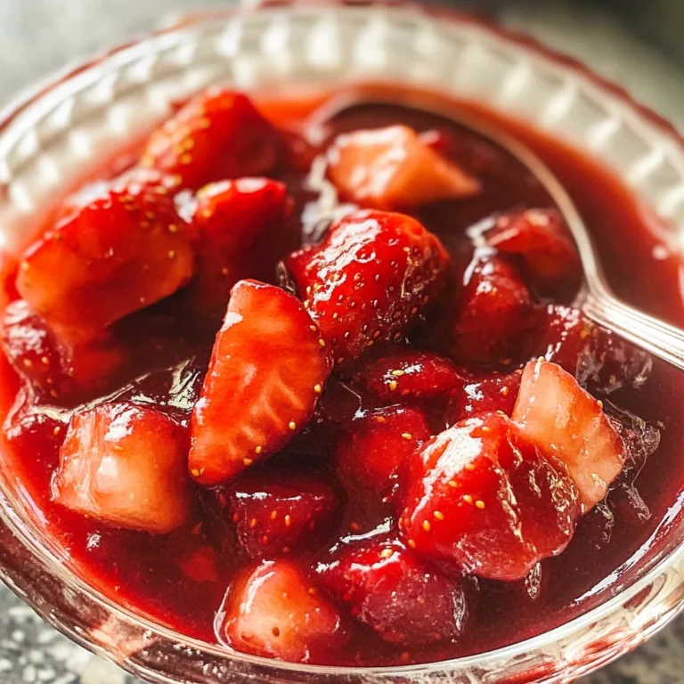 Easy homemade strawberry sauce