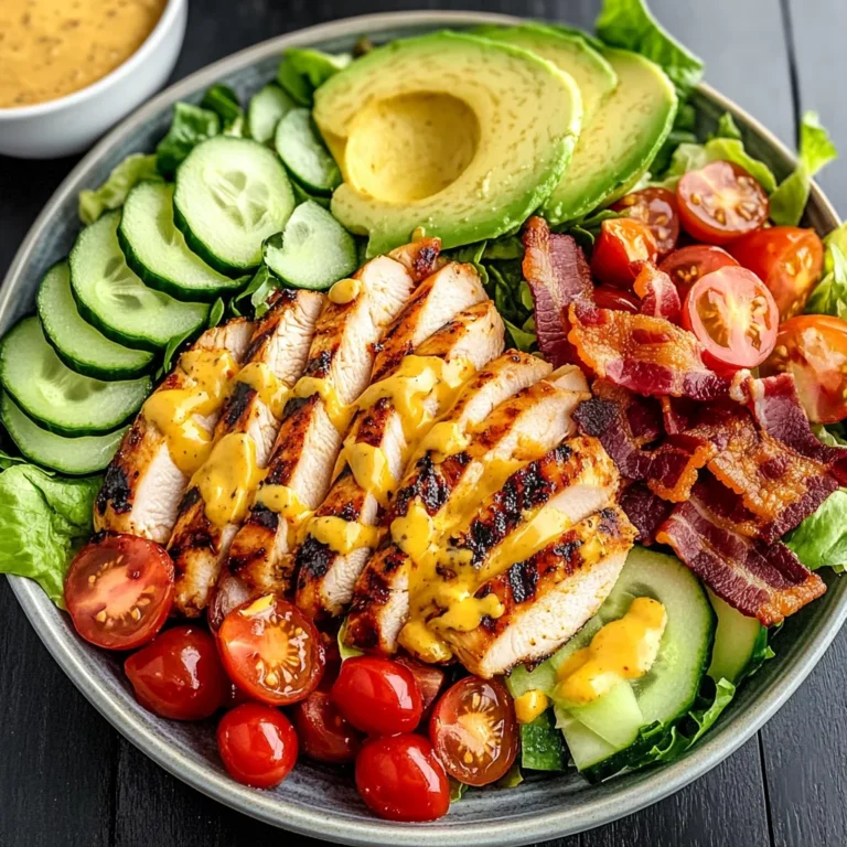 Grilled Chicken Salad with Honey Mustard