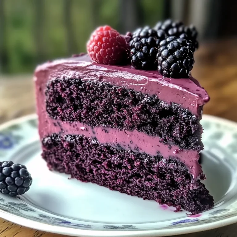 Indulge in Irresistible Blackberry Velvet Cake Bliss