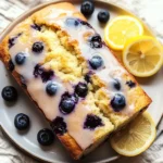 Lemon Blueberry Bread with Glaze
