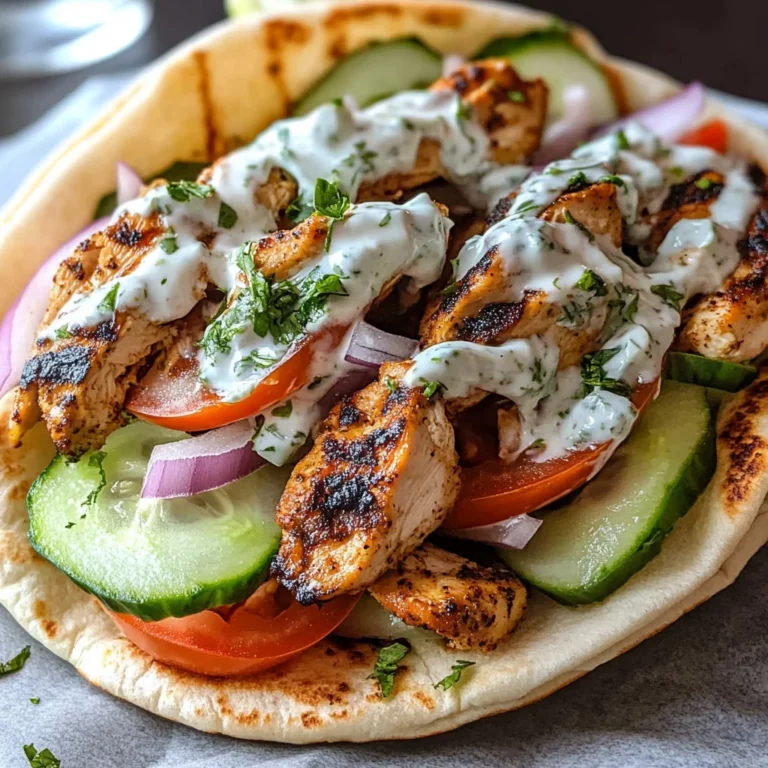 Mediterranean Chicken Gyros Recipe – Healthy Greek Street Food Dinner Idea