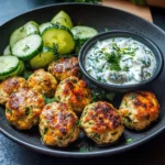 Mediterranean Chicken Meatballs (Juicy & Flavorful!)