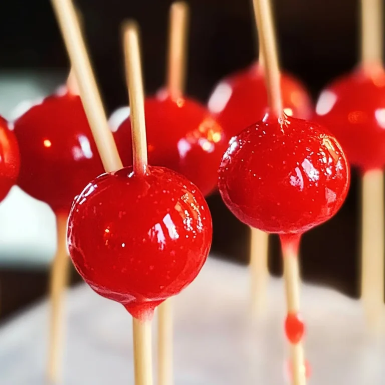 Mini Candy Apple Lollipops