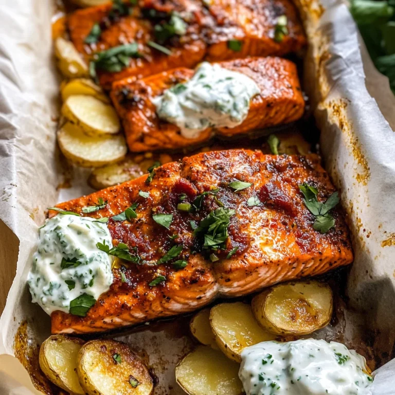 Parchment Baked Roasted Red Pepper Salmon