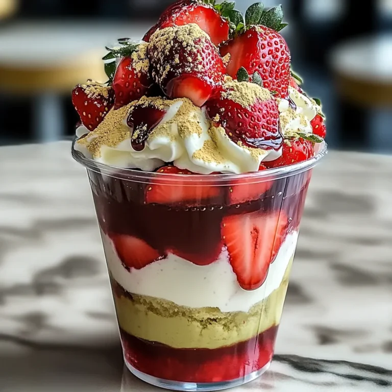 Refreshing and Dreamy Dubai Strawberry Cup