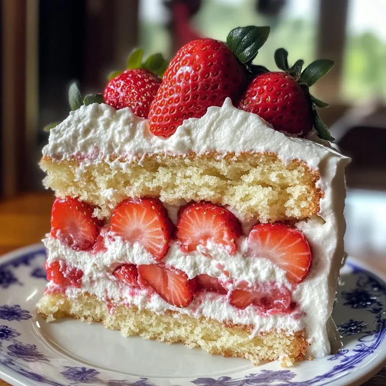 Small Batch Gluten Free Strawberry Shortcake Cake