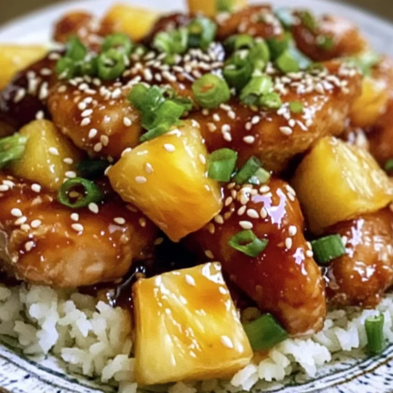 Sticky Teriyaki Pineapple Chicken