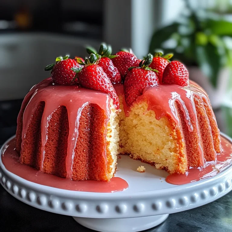 Strawberry Pound Cake Recipe